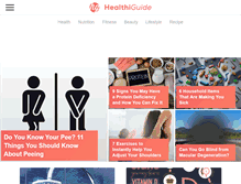 Tablet Screenshot of healthiguide.com